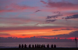 日出日落夕阳西下图片