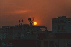 日落夕阳图片