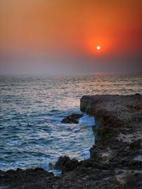 日落夕阳图片