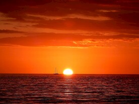 日落夕阳图片