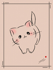 超可爱粉嫩猫咪