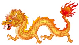 中国龙 龙年吉祥 卡通动物