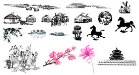 中国风画