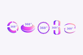 360度标签