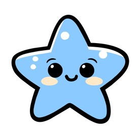 漫画风格的海星