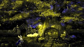 森林自然美景     