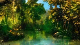 森林自然美景     