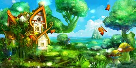 森林自然美景     