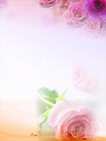 婚庆音乐花朵海报背景