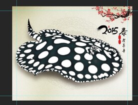 黑白魟鱼水族观赏鱼海报壁纸