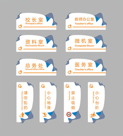 个性商务科室牌高档亚克力牌