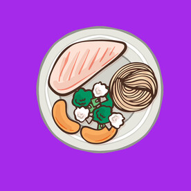 手绘美食佳肴