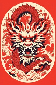 手绘龙