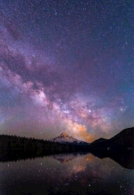 极光  夜晚星空