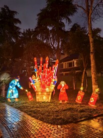 白鹭洲公园夜景花灯