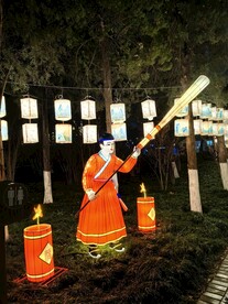 白鹭洲公园夜景花灯