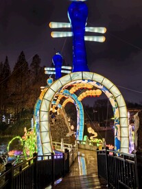 白鹭洲公园夜景灯展