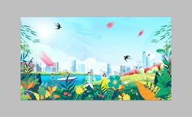 春季背景板