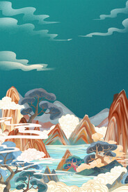 风景插画插图