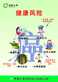 人寿保险宣传展板