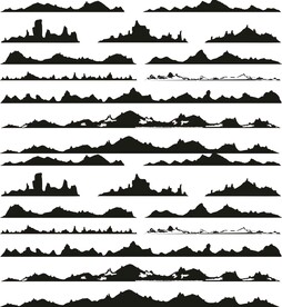 大山剪影