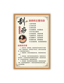 刮痧海报灯箱展板图片
