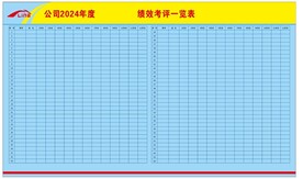 绩效考核表