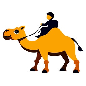 沙漠中的骆驼