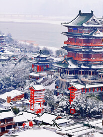 滕王阁雪景