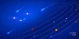 蓝色商务会议主画面图片