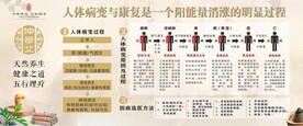 人体病状阴阳平衡展板