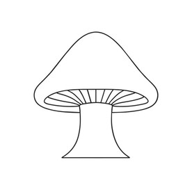 蘑菇线稿