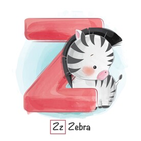 卡通手绘字母Z