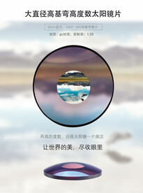近视光学太阳眼镜海报