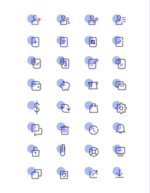 数字用户界面图标