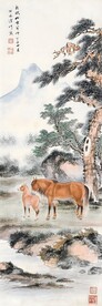 国画马