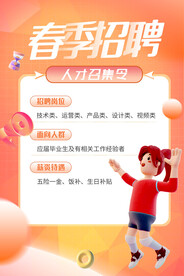 招聘兼职海报 