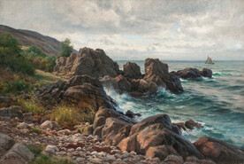 海边风景画油画