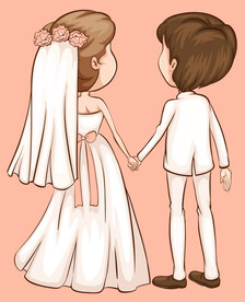 新婚夫妇素描