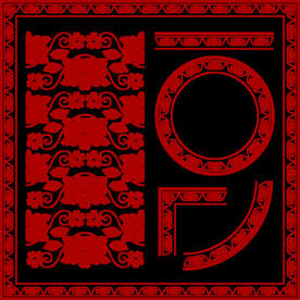 圆形花纹 矢量纹路 中式边框 