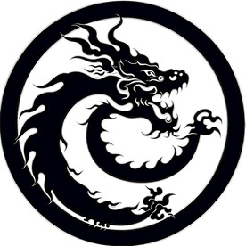 龙圆形印章