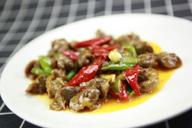 孜然香辣鸡胗