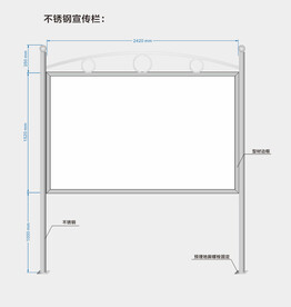 不锈钢宣传栏