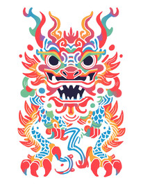 麒麟免扣素材