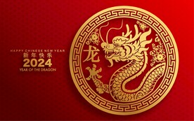 传统龙纹背景      