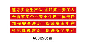工地公司安全生产条幅