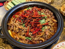 香辣牛杂煲
