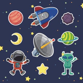 卡通太空