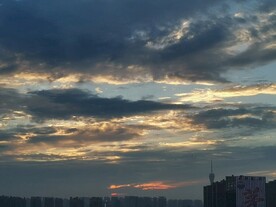 蓝色的夕阳