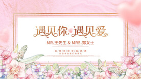 粉色婚礼